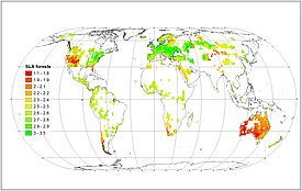 Global patterns of SLA as estimated by sPlot data (The sPlot Consortium)