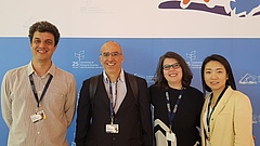Members of the GEO BON delegation including iDiv scientists (from left to right) Néstor Fernández, Henrique Pereira, Laetitia Navarro and HyeJin Kim (photo: Henrique Pereira)