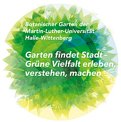 Logo of the exhibition “Garten findet Stadt“.