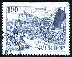 Historical scene on a Swedish postal stamp. The catch potential of the fishing fleets in the early modern era was hardly inferior to that of today's fisheries. (Picture: rook76 – stock.adobe.com)