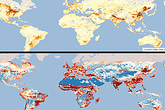 A new high-resolution map shows the global distribution of nature&rsquo;s ability to provide services to humankind. (Picture: Nature's Contributions to People Viewer)