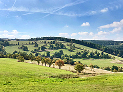 Eine strukturreiche Landschaft im Erzgebirge. Die EU-Landwirtschaftspolitik bestimmt die Entwicklung solcher l&auml;ndlichen R&auml;ume. (Bild: Sebastian Lakner)