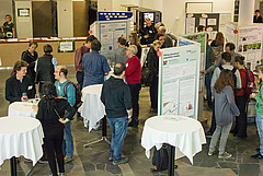 Posters were presented in the entrance hall of 'Kubus' (photo: Stefan Bernhardt).