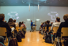 The keynote lecture was given by Prof Jordi Bascompte, University of Zurich (photo: Stefan Bernhardt).